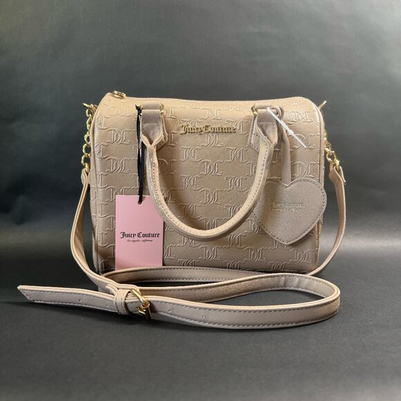 Juicy Couture Handbags - Juicy Couture Fame Satchel Crossbody Bag Color Cafe